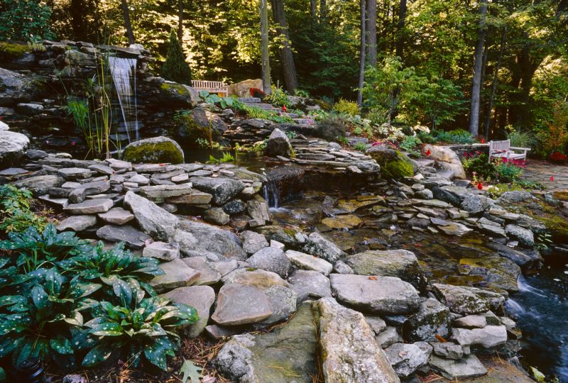 Water Feature with Rocks